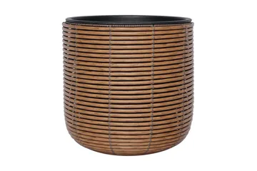 Wicker Blomsterkrukke D35xH36 cm Brun - Hagemøbler - Øvrig utendørs - Tilbehør utendørs - Hagekrukker