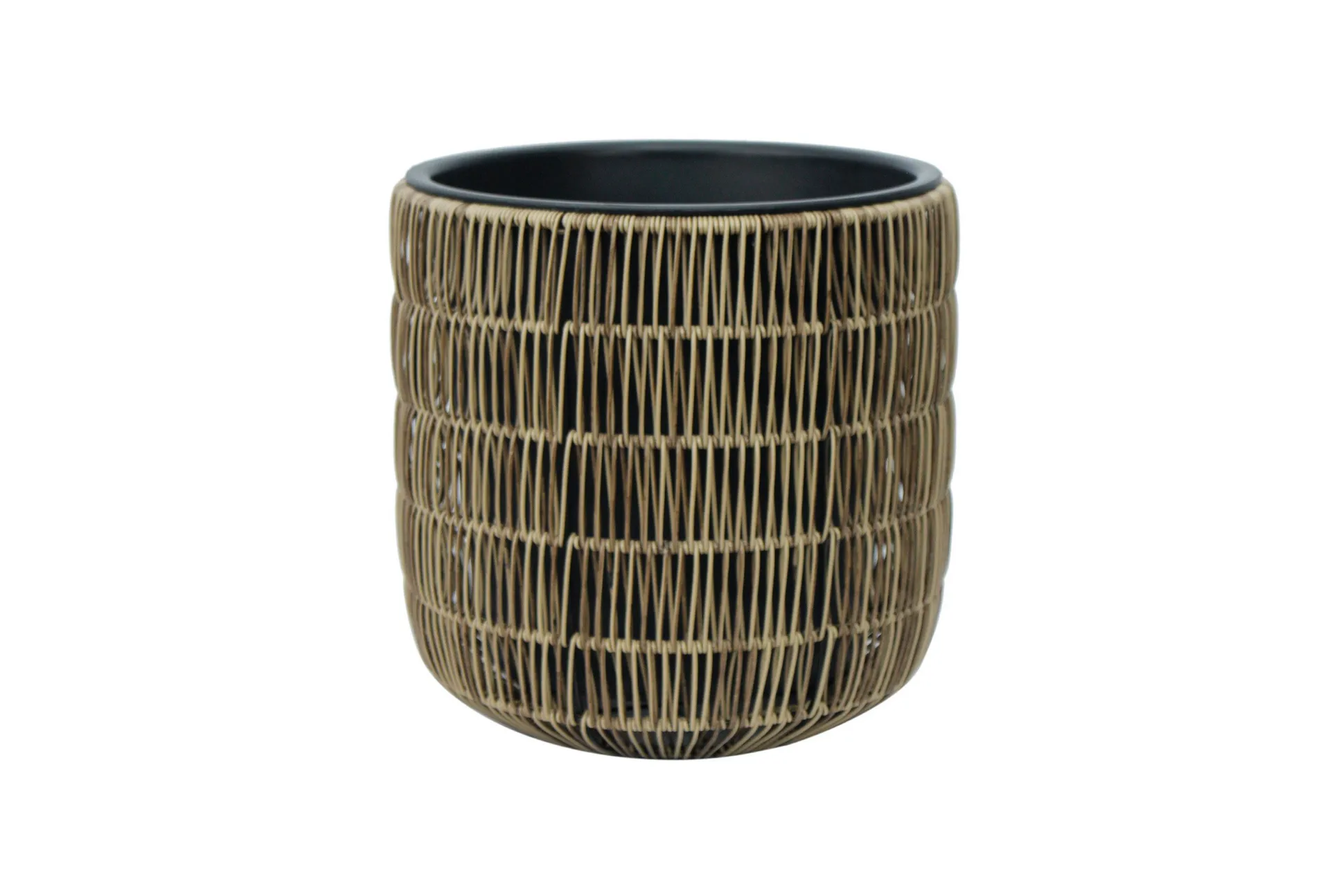 Wicker Blomsterpotte D35xH36 cm Lysebrun -
