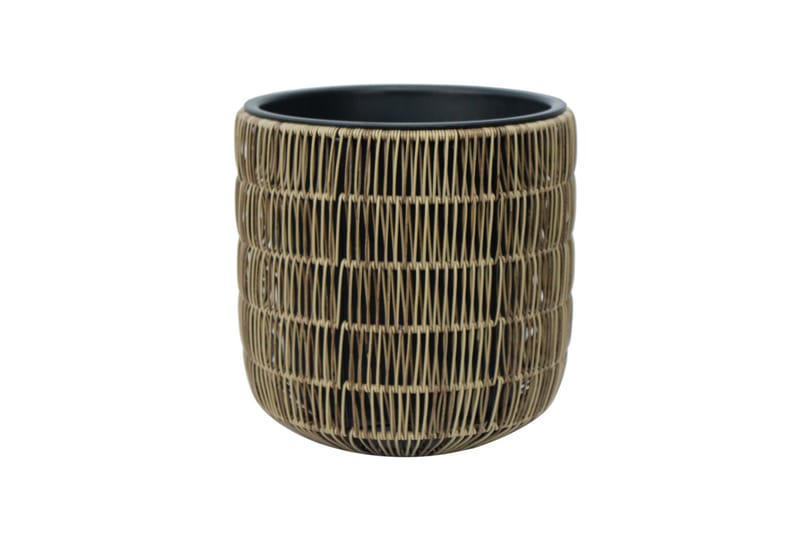 Wicker Blomsterpotte D35xH36 cm Lysebrun, undefined