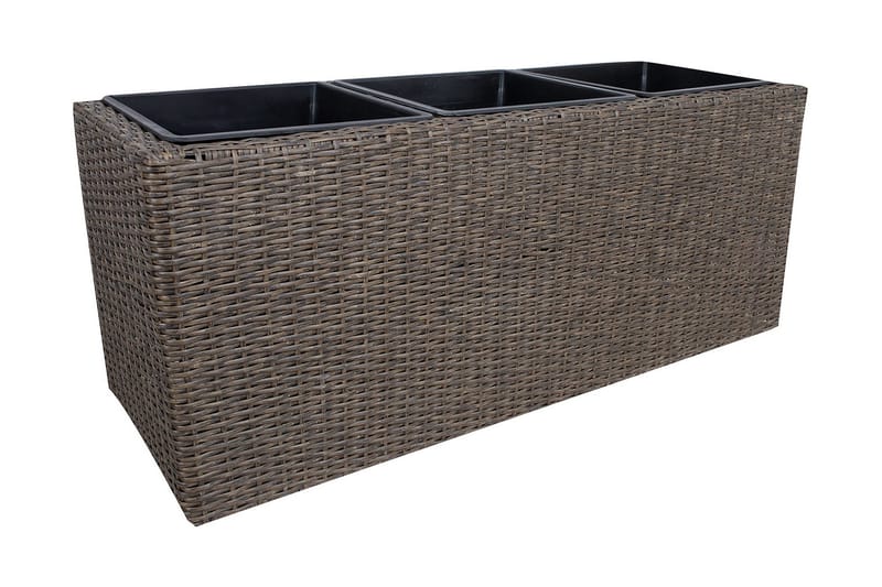 Wicker Dyrkingskasse 110x39xH45 cm Mørkebrun, undefined