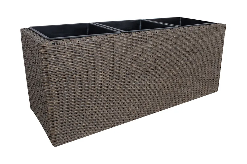 Wicker Dyrkingskasse 110x39xH45 cm Mørkebrun, undefined