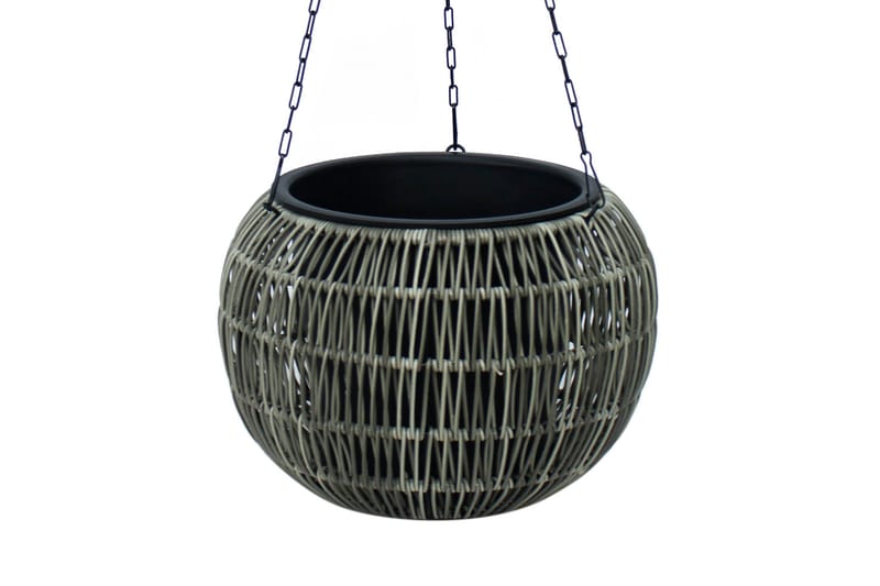 Wicker Hengende Krukke D32xH22 cm Grå - Hagemøbler - Øvrig utendørs - Tilbehør utendørs - Hagekrukker