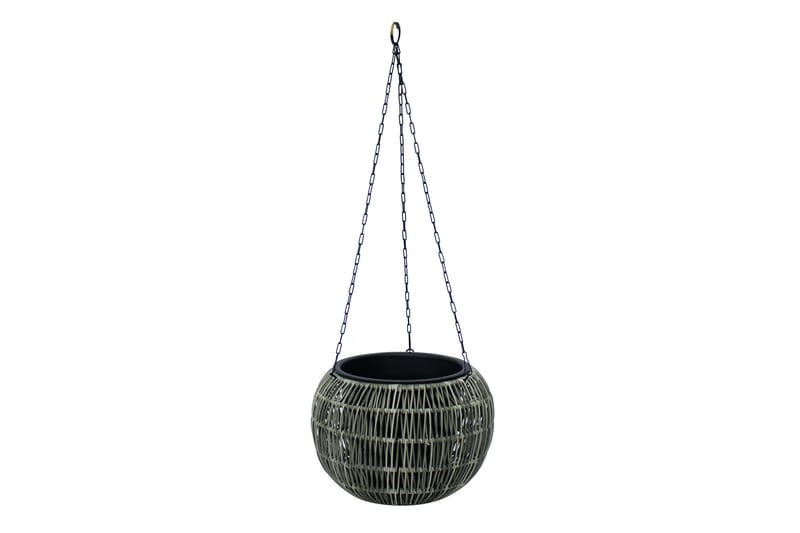 Wicker Hengende Krukke D32xH22 cm Grå - Hagemøbler - Øvrig utendørs - Tilbehør utendørs - Hagekrukker