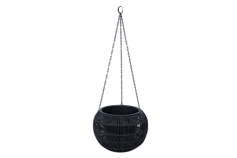 Wicker Hengende Krukke D32xH22 cm Svart - Hagemøbler - Øvrig utendørs - Tilbehør utendørs - Hagekrukker