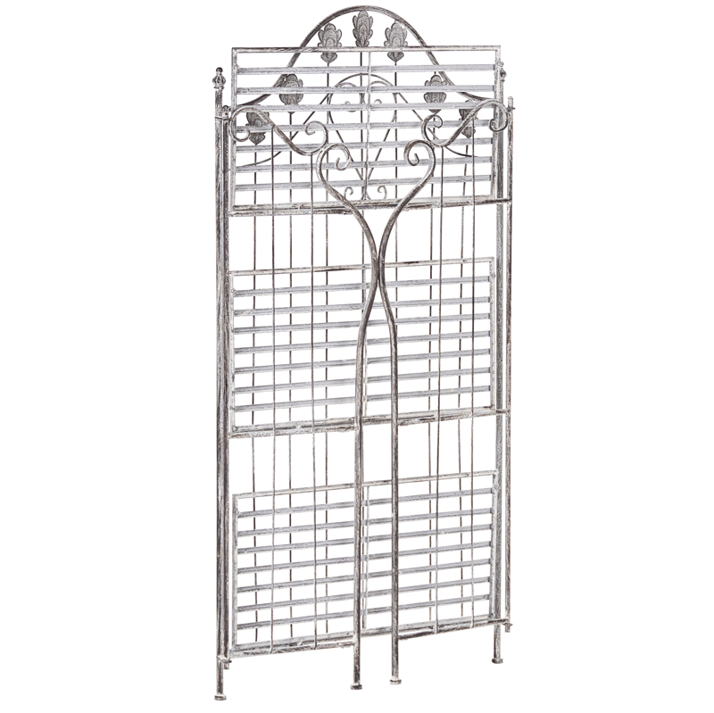 Hylle utendørs Visano 59 cm - Grå - Hagemøbler - Øvrig utendørs - Tilbehør utendørs - Hyller utendørs