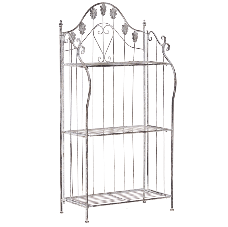 Hylle utendørs Visano 59 cm, Grå