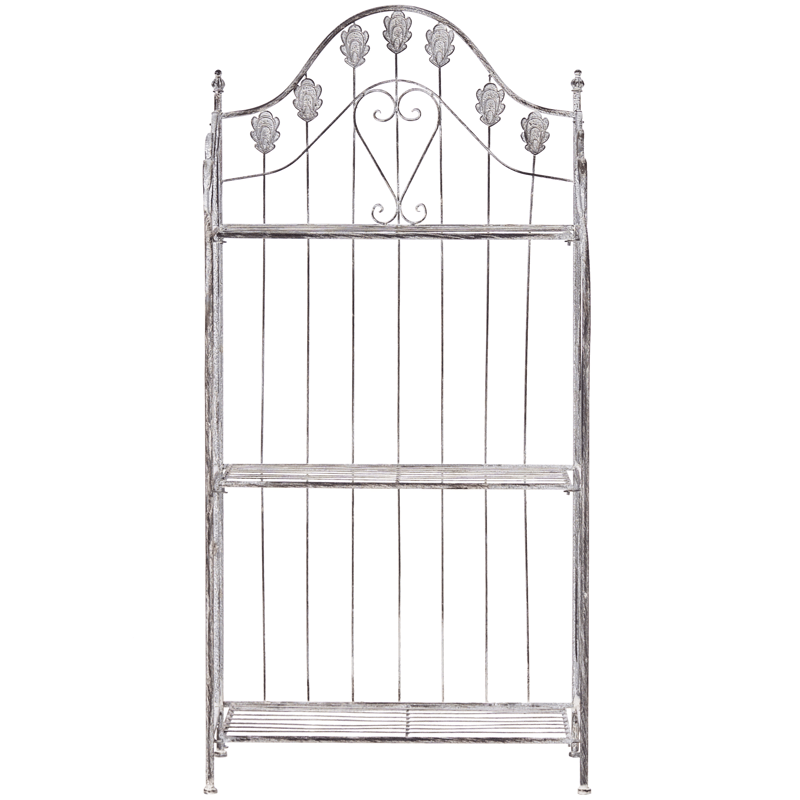 Hylle utendørs Visano 59 cm - Grå - Hagemøbler - Øvrig utendørs - Tilbehør utendørs - Hyller utendørs