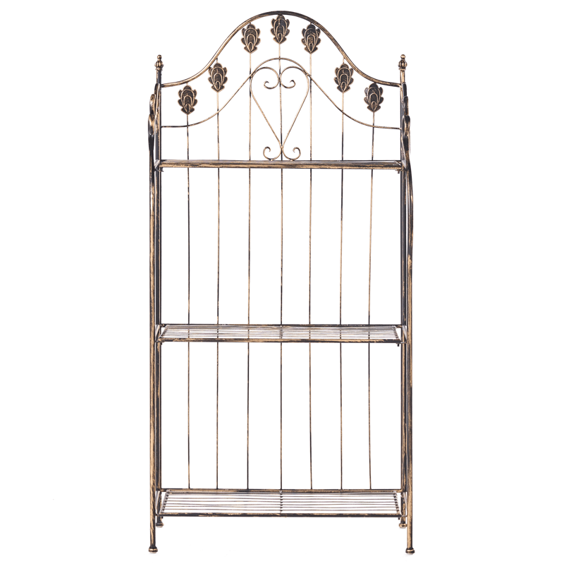 Hylle utendørs Visano 59 cm - Svart - Hagemøbler - Øvrig utendørs - Tilbehør utendørs - Hyller utendørs