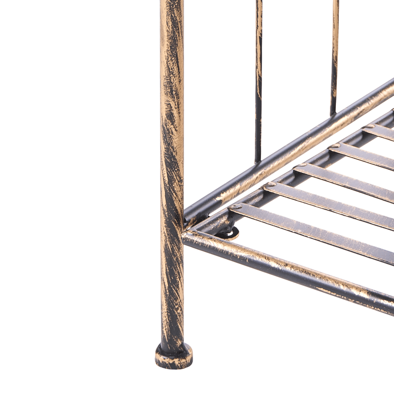 Hylle utendørs Visano 59 cm - Svart - Hagemøbler - Øvrig utendørs - Tilbehør utendørs - Hyller utendørs