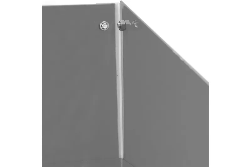 Drivhushylle 56x56x92 cm - Sølv - Hagemøbler - Øvrig utendørs - Tilbehør utendørs - Hyller utendørs