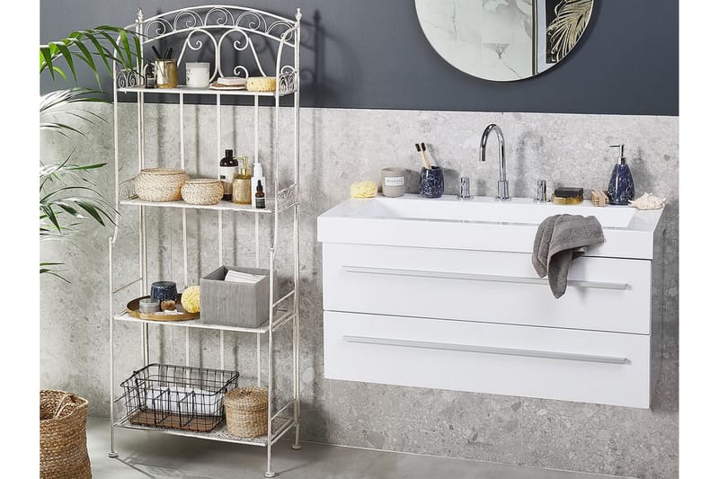 Pavignano Hagehylle 61x32 cm - Beige - Hagemøbler - Øvrig utendørs - Tilbehør utendørs - Hyller utendørs