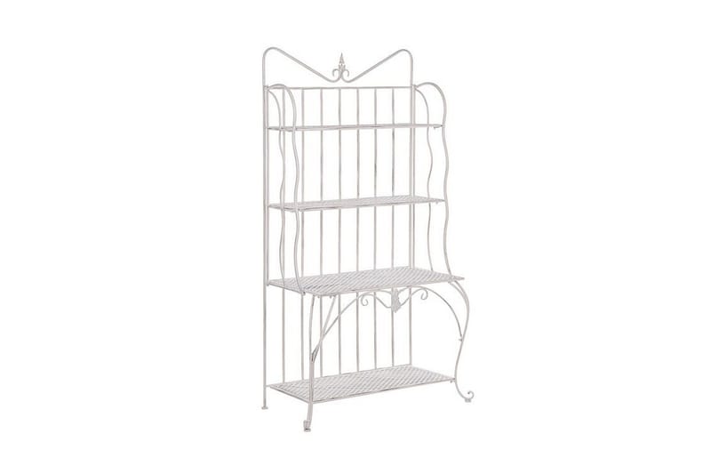 Plantehylle 4 hyller metall lyst beige PAVONA, Beige