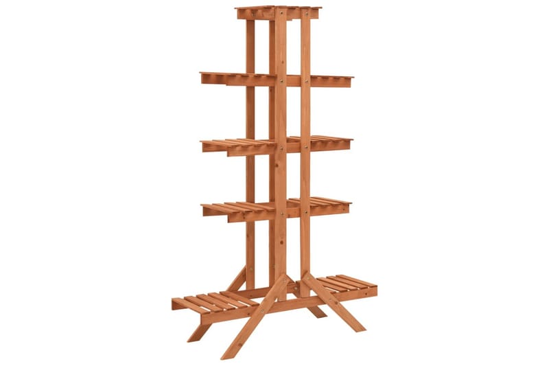 Plantestativ 83x25x132 cm heltre gran - Oransj - Hagemøbler - Øvrig utendørs - Tilbehør utendørs - Hyller utendørs
