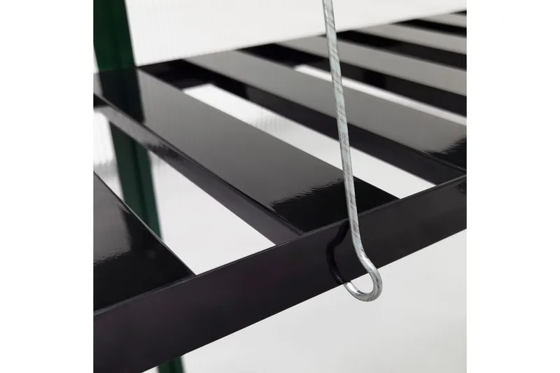 Vegghengt hylle 126x30,5x3 cm, Svart