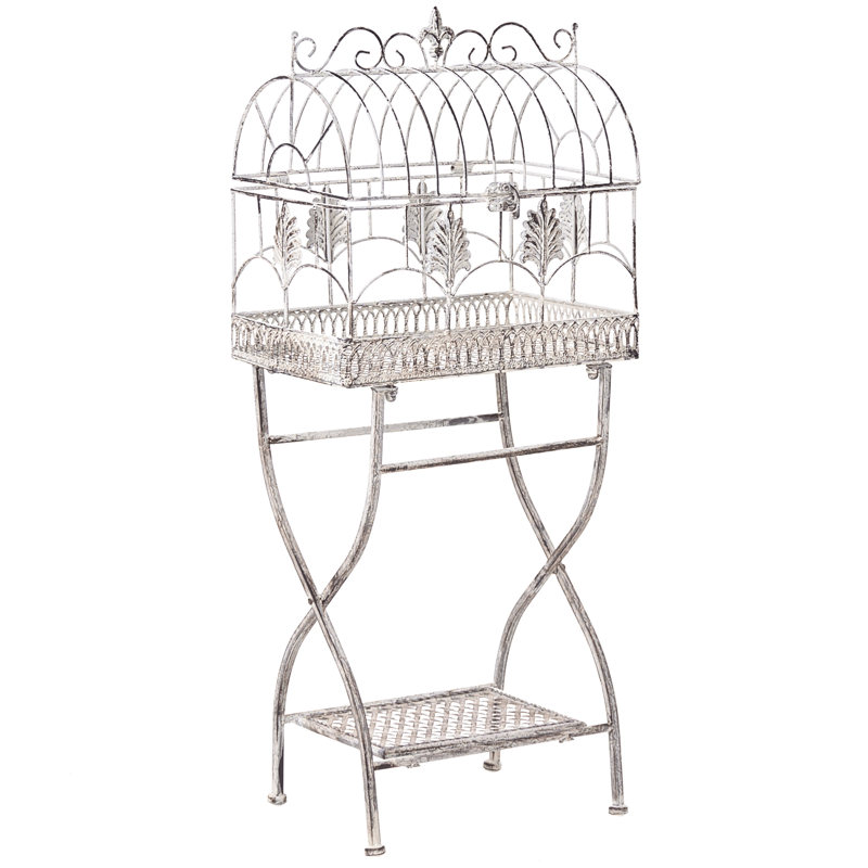 Sett med 2 hyller utendørs Sicily 43/37 cm 30/27 cm - Grå - Hagemøbler - Øvrig utendørs - Tilbehør utendørs - Hyller utendørs