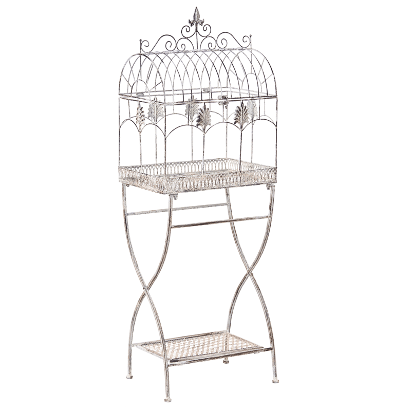 Sett med 2 hyller utendørs Sicily 43/37 cm 30/27 cm - Grå - Hagemøbler - Øvrig utendørs - Tilbehør utendørs - Hyller utendørs