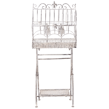 Sett med 2 hyller utendørs Sicily 43/37 cm 30/27 cm - Grå - Hagemøbler - Øvrig utendørs - Tilbehør utendørs - Hyller utendørs