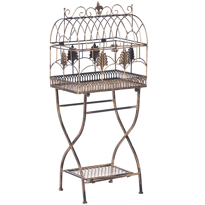 Sett med 2 hyller utendørs Sicily 43/37 cm 30/27 cm - Svart - Hagemøbler - Øvrig utendørs - Tilbehør utendørs - Hyller utendørs