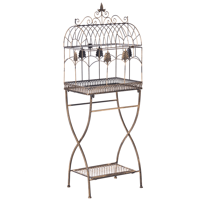 Sett med 2 hyller utendørs Sicily 43/37 cm 30/27 cm - Svart - Hagemøbler - Øvrig utendørs - Tilbehør utendørs - Hyller utendørs