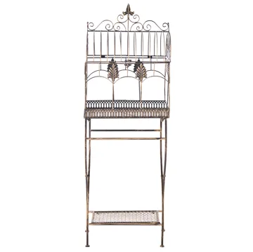 Sett med 2 hyller utendørs Sicily 43/37 cm 30/27 cm - Svart - Hagemøbler - Øvrig utendørs - Tilbehør utendørs - Hyller utendørs