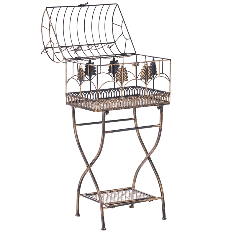 Sett med 2 hyller utendørs Sicily 43/37 cm 30/27 cm - Svart - Hagemøbler - Øvrig utendørs - Tilbehør utendørs - Hyller utendørs