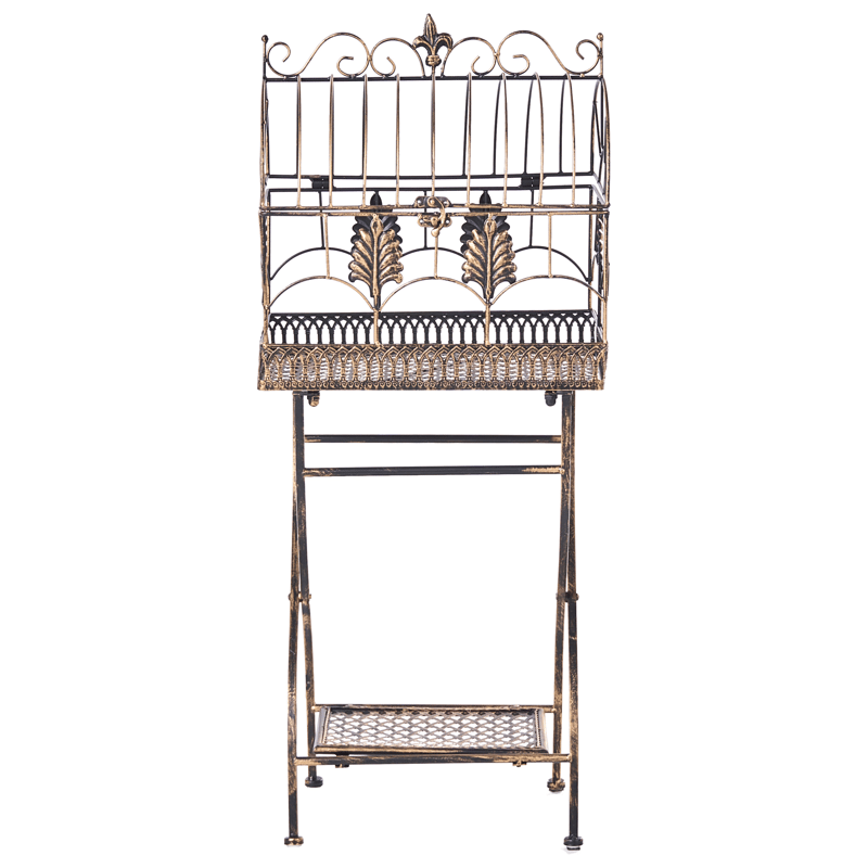 Sett med 2 hyller utendørs Sicily 43/37 cm 30/27 cm - Svart - Hagemøbler - Øvrig utendørs - Tilbehør utendørs - Hyller utendørs