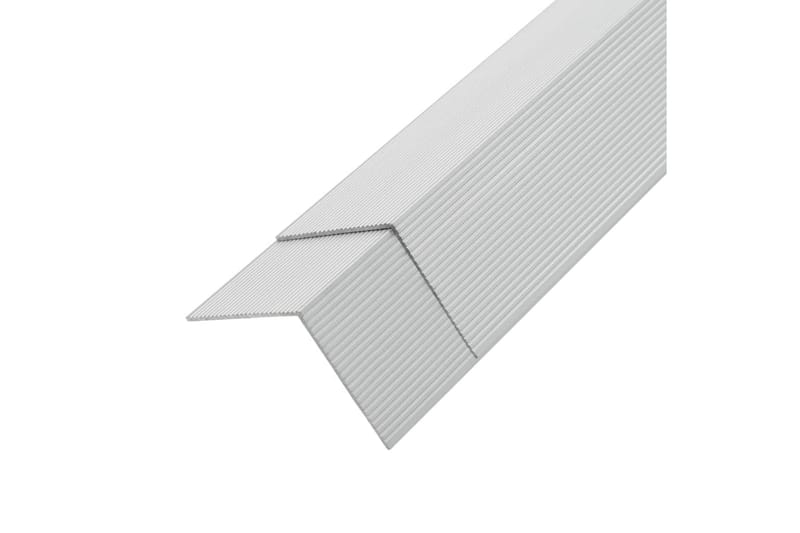 Vinkellister for terrassebord 5 stk aluminium 170 cm sølv - Øvrig utendørs