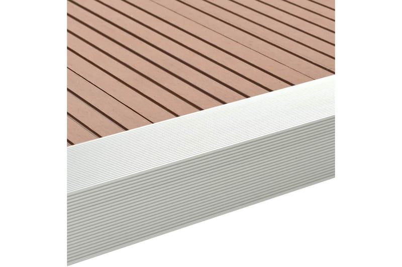 Vinkellister for terrassebord 5 stk aluminium 170 cm sølv - Hagemøbler - Øvrig utendørs