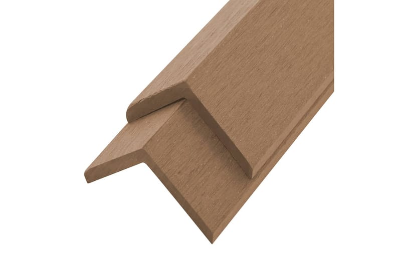 Vinkellister for terrassebord 5 stk WPC 170 cm teak - Hagemøbler - Øvrig utendørs