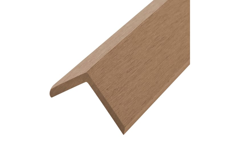 Vinkellister for terrassebord 5 stk WPC 170 cm teak - Hagemøbler - Øvrig utendørs