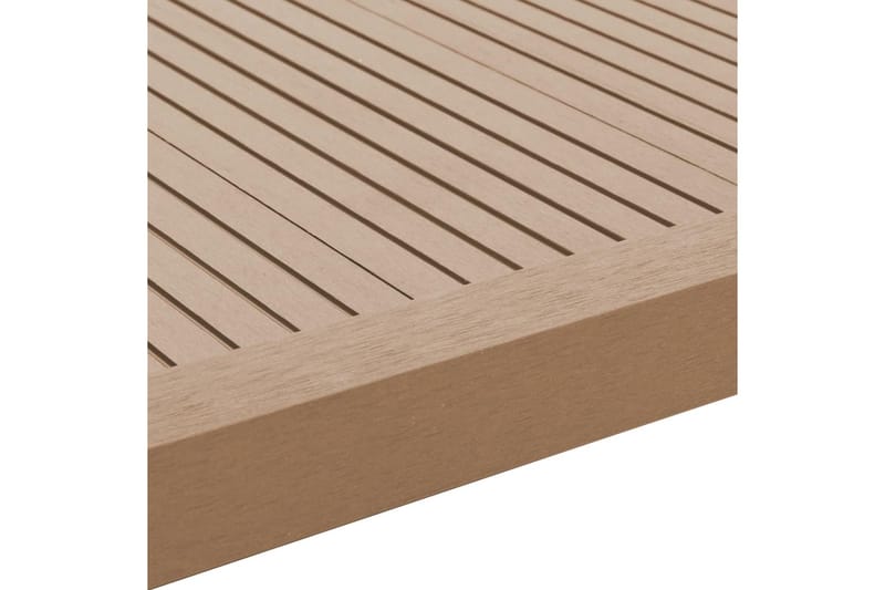 Vinkellister for terrassebord 5 stk WPC 170 cm teak - Hagemøbler - Øvrig utendørs