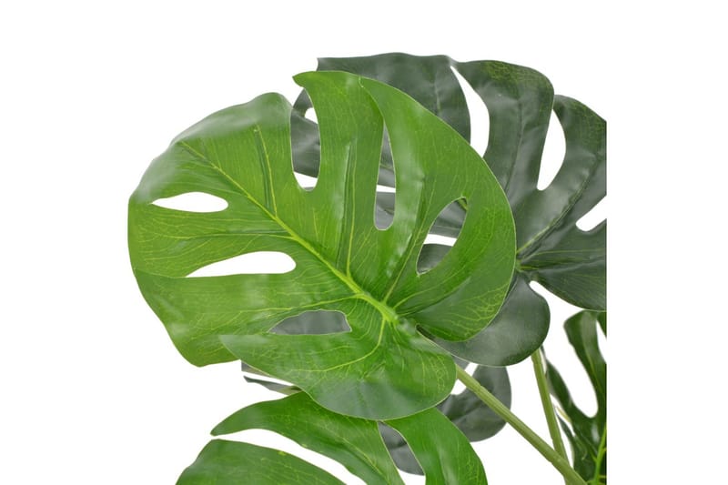 Kunstig monsteraplante med potte grønn 100 cm - Balkongblomster - Kunstige planter