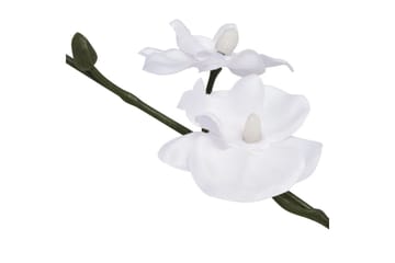 Kunstig Orkidé med Potte 30 cm Hvit - Hvit - Hagemøbler - Balkong - Balkongdyrking - Balkongblomster