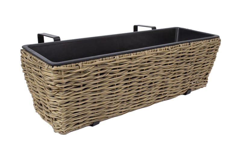 Balkongkasse Wicker Beige - Hagemøbler - Balkong - Balkongdyrking - Balkongboks