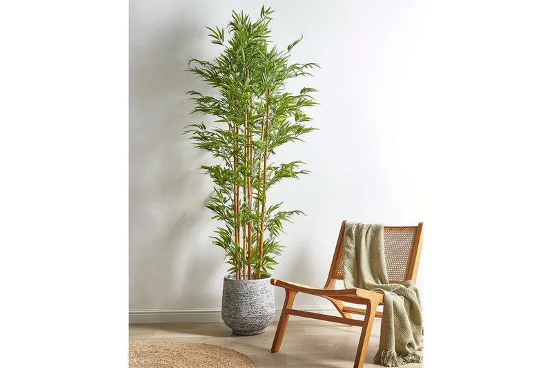 Konstgjord växt Beliani Bamboo Green, Light colored wood - Innredning - Kunstige planter