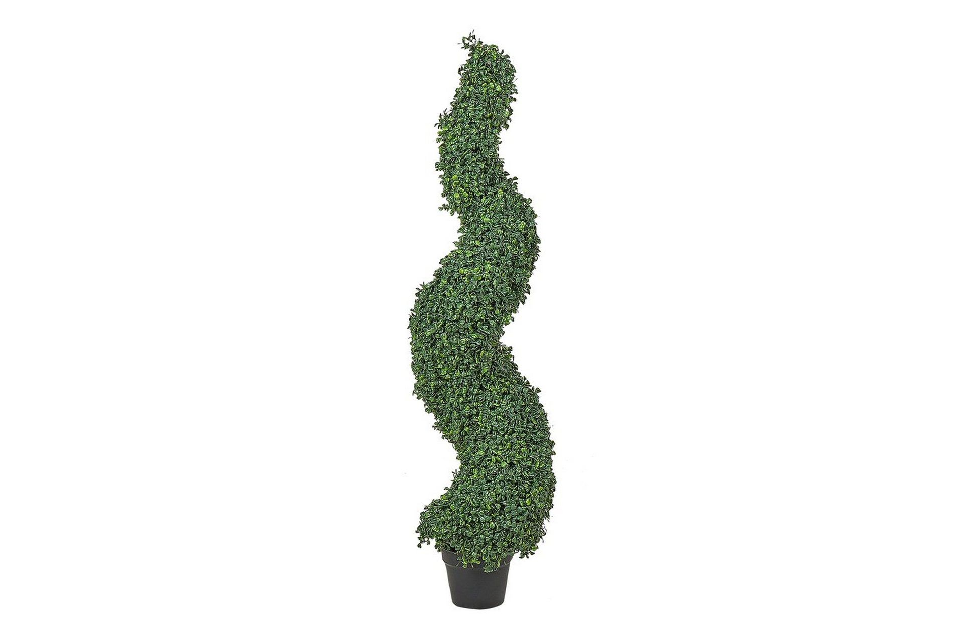 Konstgjord växt Beliani Boxwood Spiral Tree Green\|\|Black -
