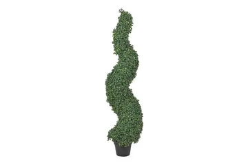Konstgjord växt Beliani Boxwood Spiral Tree Green||Black - Innredning - Kunstige planter