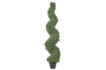 Konstgjord växt Beliani Buxus Spiral Tree 30x30x158 cm Green||Black - Innredning - Kunstige planter