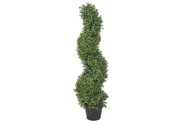 Konstgjord växt Beliani Buxus Spiral Tree 30x30x98 cm Green||Black - Innredning - Kunstige planter