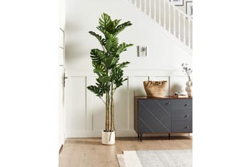 Konstgjord växt Beliani Monstera Plant 71x71x221 cm Green||Black - Innredning - Kunstige planter