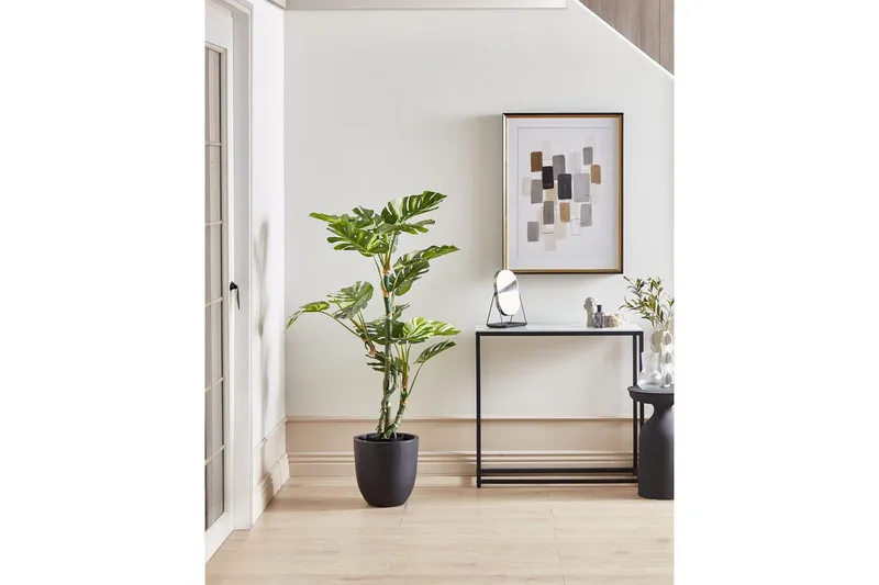 Konstgjord växt Beliani Monstera Plant 75x75x135 cm Green||Black - Innredning - Kunstige planter
