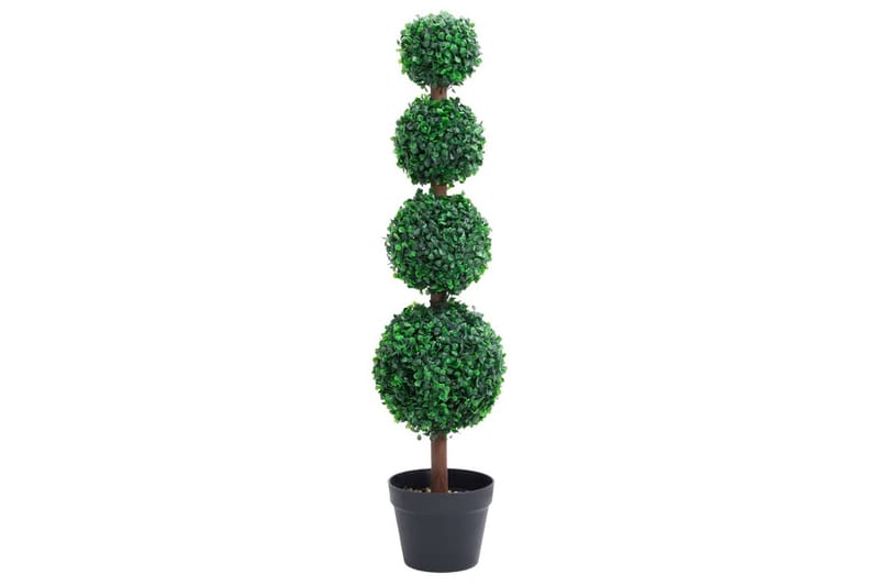 Kunstig buksbomplante med potte ballformet 90 cm grønn - grønn - Balkongblomster - Kunstige planter