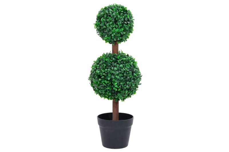 Kunstig buksbomplante med potte ballformet 60 cm grønn - grønn - Balkongblomster - Kunstige planter
