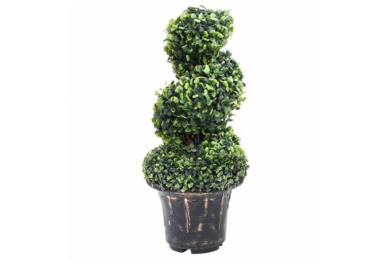 Kunstig buksbomplante med potte 59 cm grønn - grønn - Hagemøbler - Balkong - Balkongdyrking - Balkongblomster