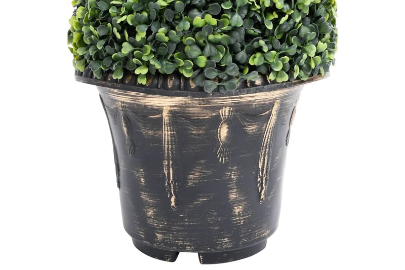 Kunstig buksbomplante med potte 117 cm grønn - grønn - Balkongblomster - Kunstige planter