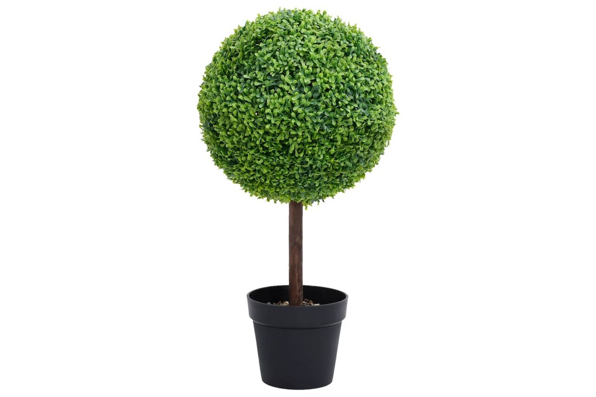 Kunstig buksbomplante med potte ballformet 71 cm grønn - grønn - Hagemøbler - Balkong - Balkongdyrking - Balkongblomster
