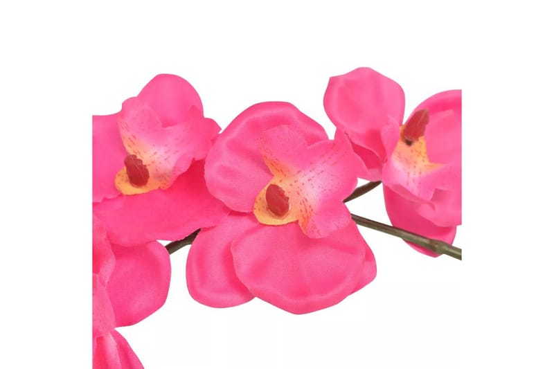 Kunstig Orkidé med Potte 30 cm Hvit - Rosa|Grå - Balkongblomster - Kunstige planter