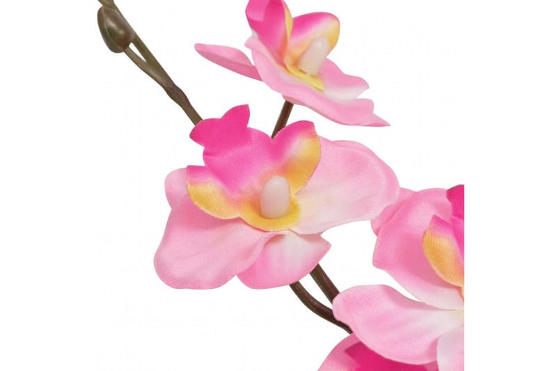 Kunstig Orkidé med Potte 30 cm Rosa - Rosa|Grønn - Balkongblomster - Kunstige planter