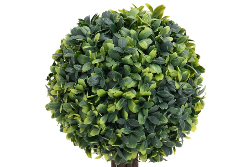 Kunstige buksbomplanter med potte 2 stk ballformet 56 cm grø - grønn - Balkongblomster - Kunstige planter