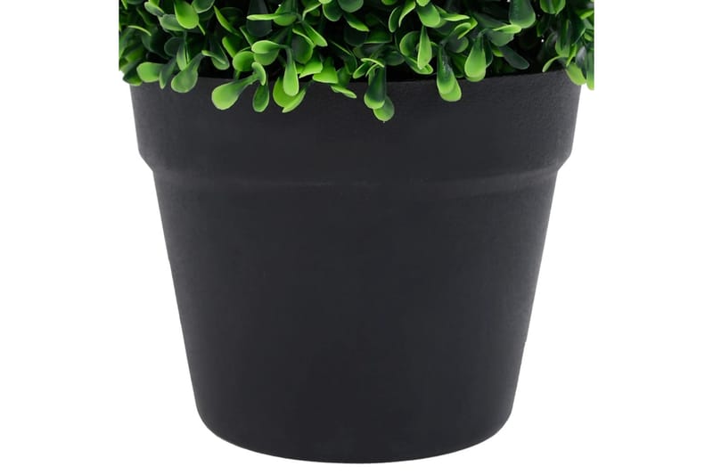 Kunstige buksbomplanter med potte 2 stk ballformet 37 cm grø - grønn - Balkongblomster - Kunstige planter